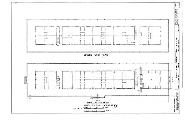 Photo:Wawona Hotel Annex Building Wawona California 1900s Floor Plan