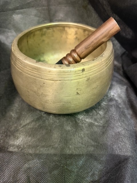 Antique Singing Bowl, Tibetan Meditation Bowl, Vintage Buddhist bowl 7\