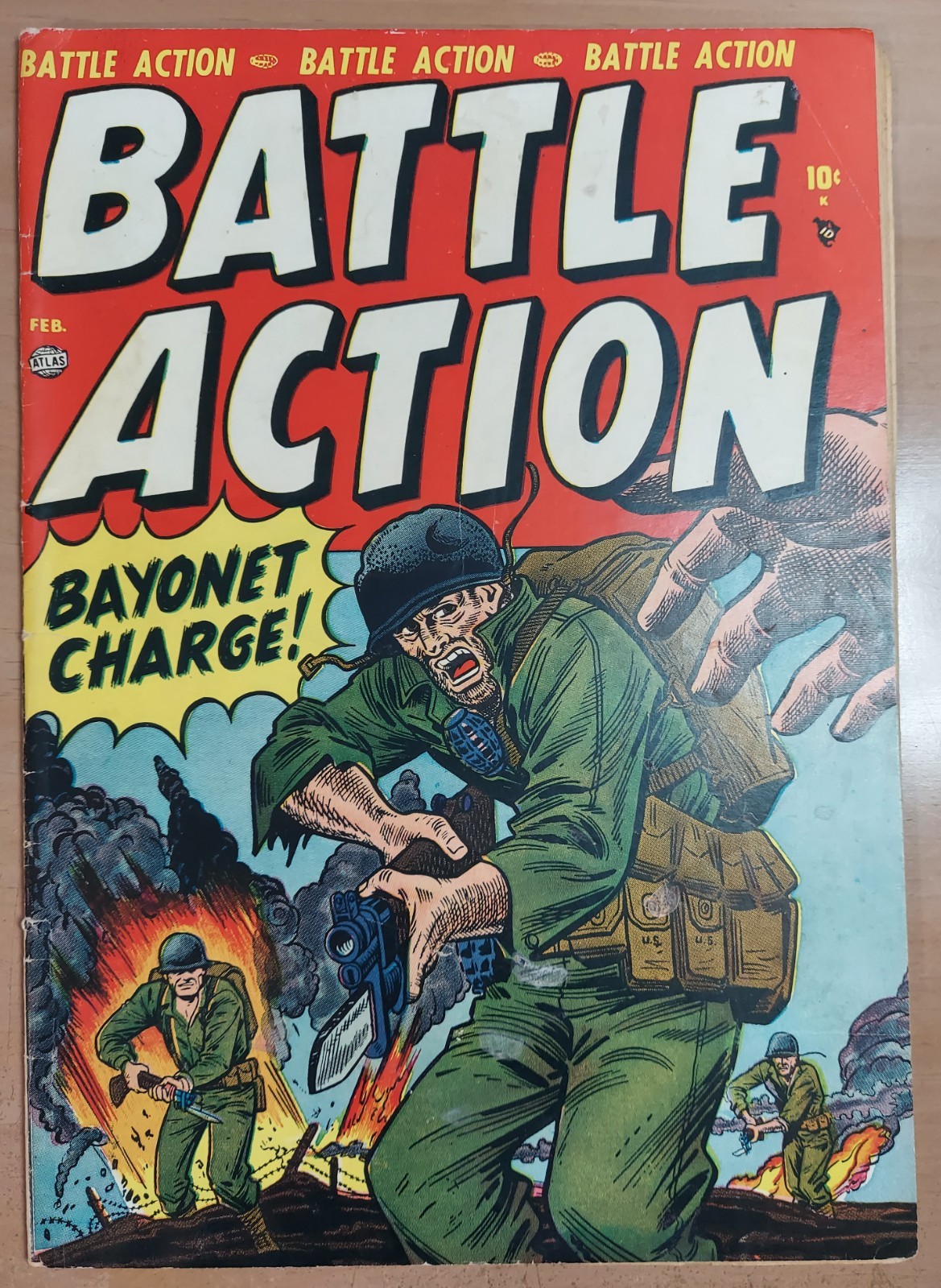 Battle Action #1   VG/FN 5.0   1952 Atlas war