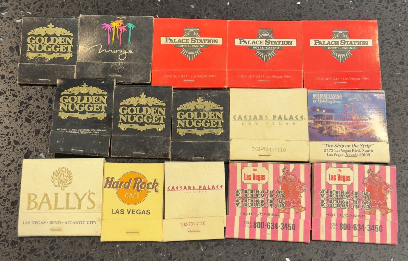 Lot of 15 Las Vegas Vintage Matchbooks