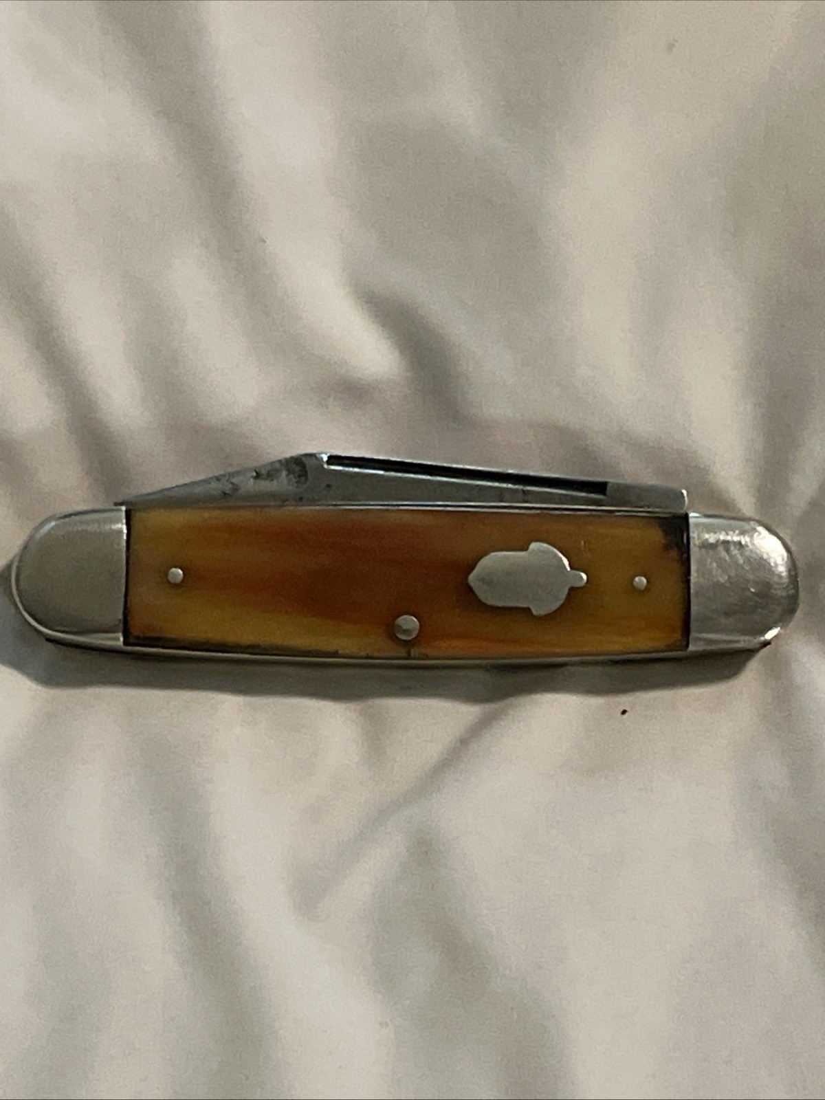 Antique Remington 3 Blade Cattle Knife, Acorn Badge, Punch Blade, 1935-40 