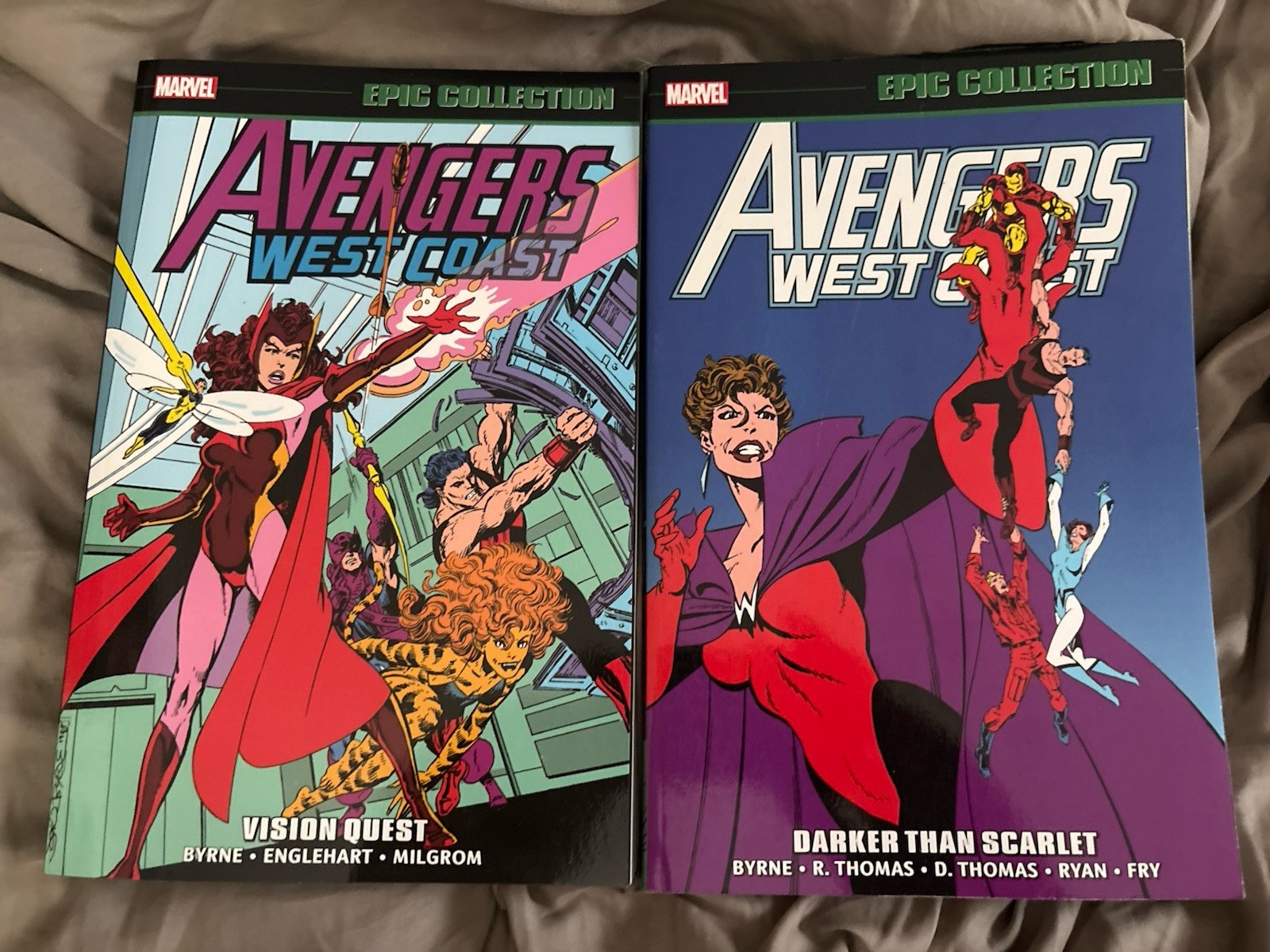 Avengers West Coast Epic Collection Vol 4-5 Vision Quest Scarlet Marvel TPB Lot