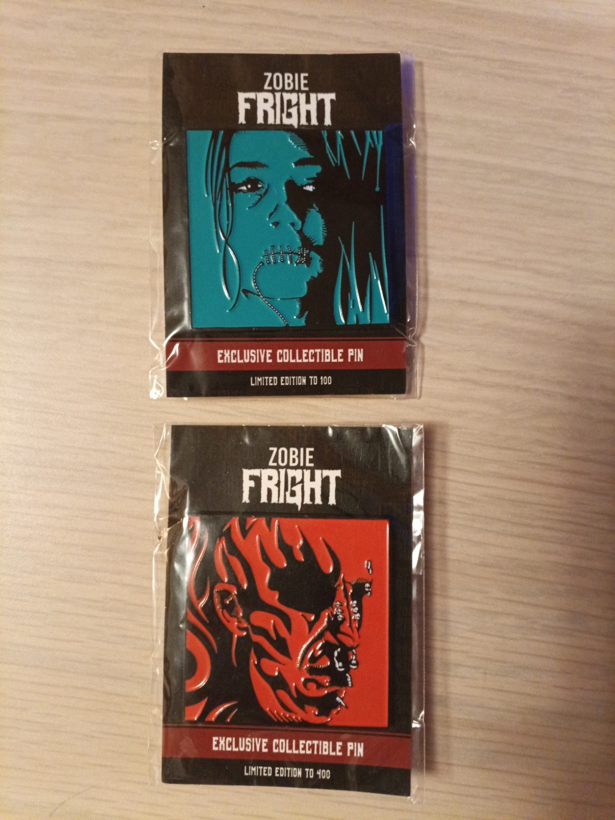Zobie Fright Strangland Enamel Pin Set /100 /400 RARE Limited Edition Horror Zobie Fright Strangland Enamel Pin Set /100 /400 RARE Limited Edition Horror