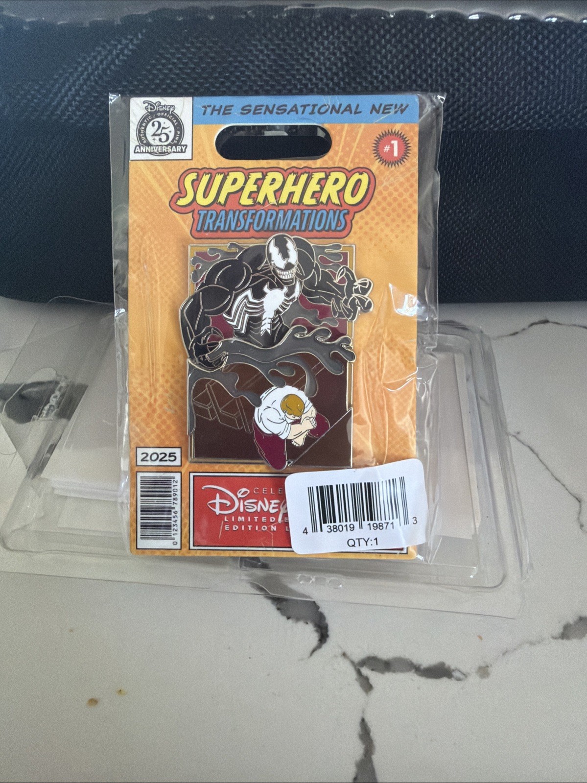 Disney Marvel Superhero Transformation Series Pin 2025 Venom 25th Anniversary LE