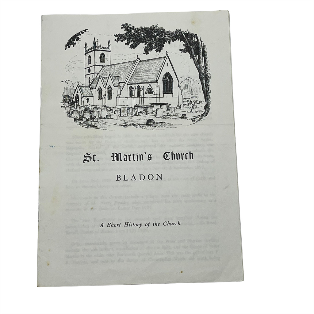 St. Martin\'s Church Bladon England Great Britain Brochure