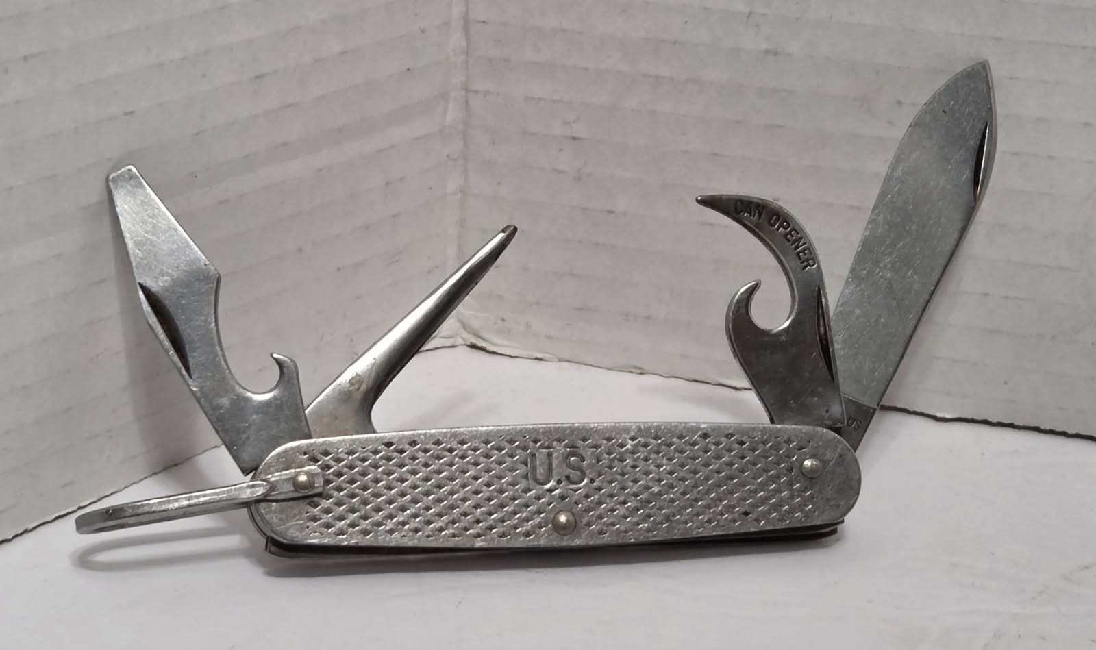 Vintage 1979 Camillus US Military Folding Pocket Knife - Multi-Tool  - Used