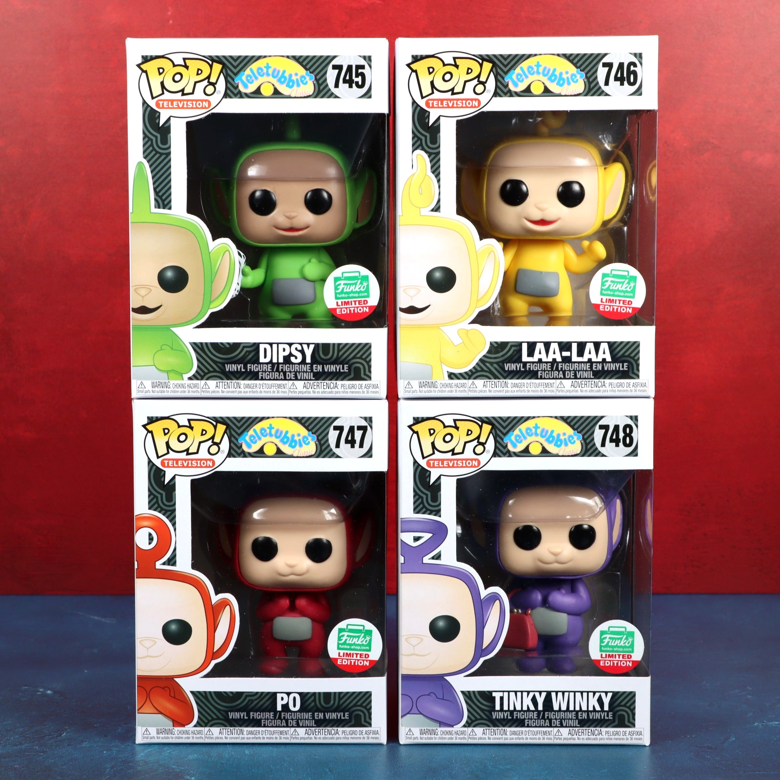 Funko Pop Teletubbies Full Set Dipsy Laa Laa Po Tinky Winky Funko Shop Protector