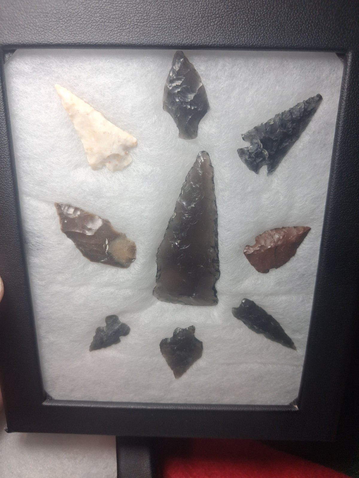 Killer Frame Of Authentic Columbia River Arrowheads Oregon Killer Frame Of Authentic Columbia River Arrowheads Oregon