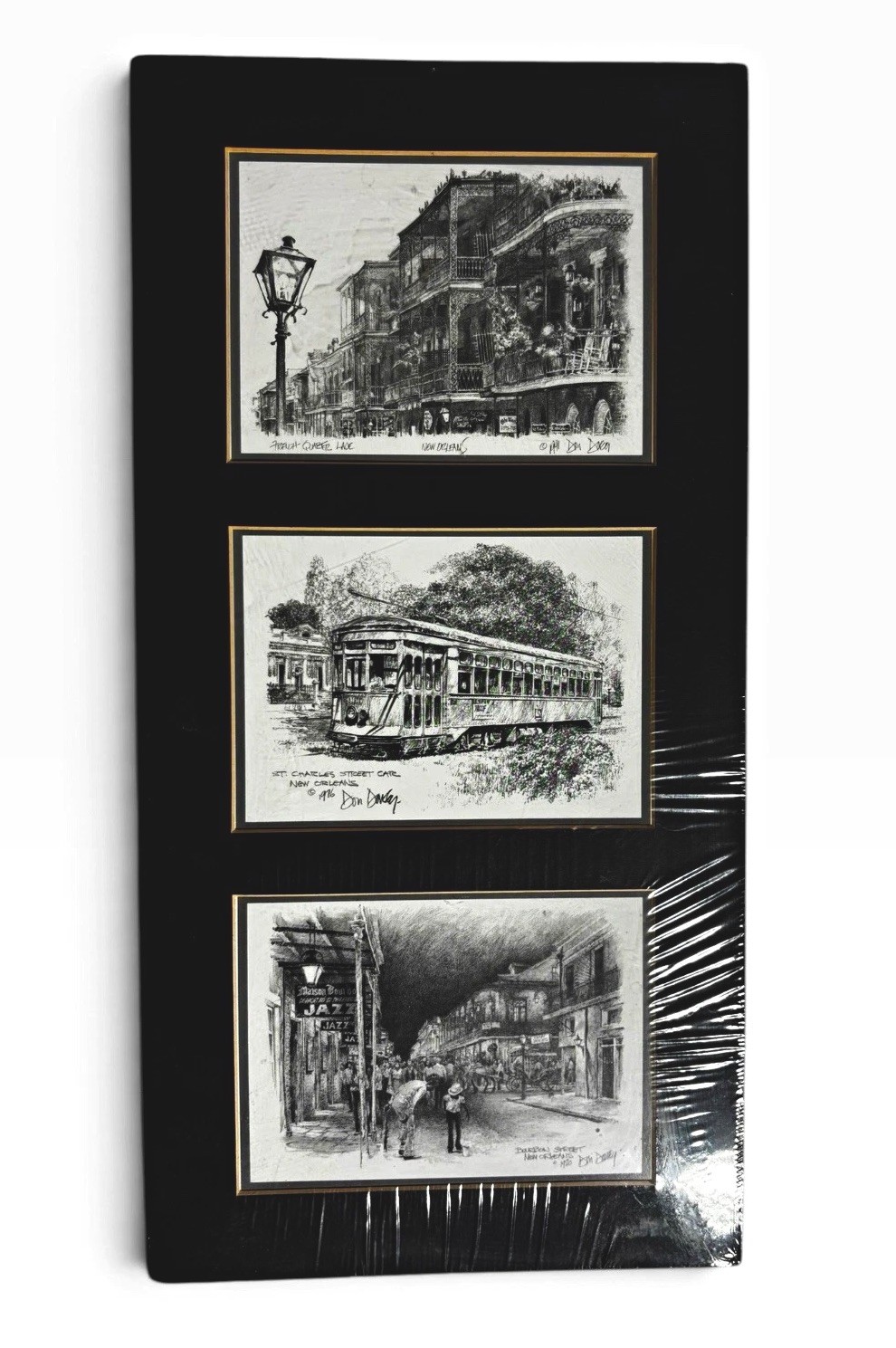 Don Davey Matted Prints Sealed 1980, 1976, 1991 New Orleans