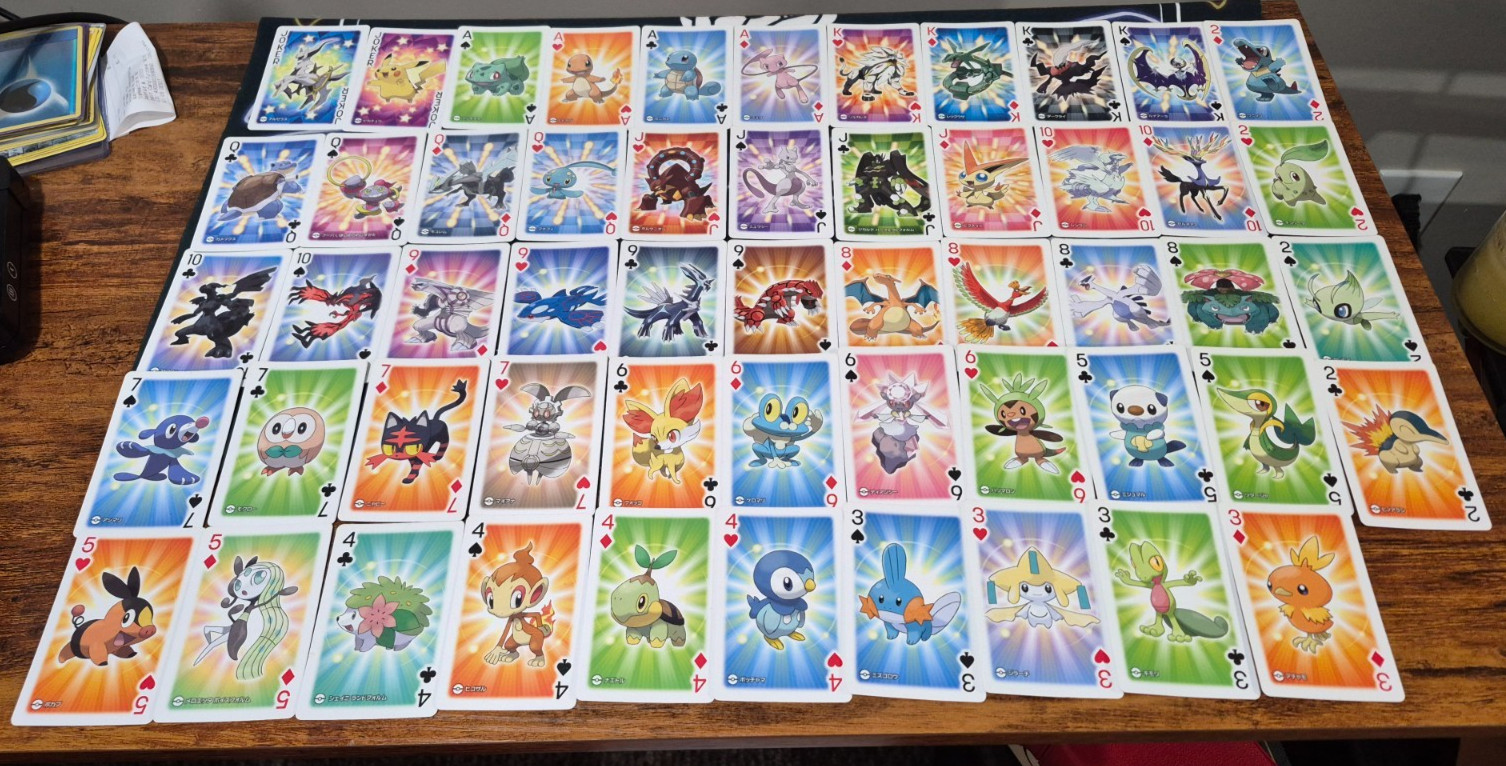 Pokemon All-Star Playing Cards - 2016 - 54 Cards - US Seller