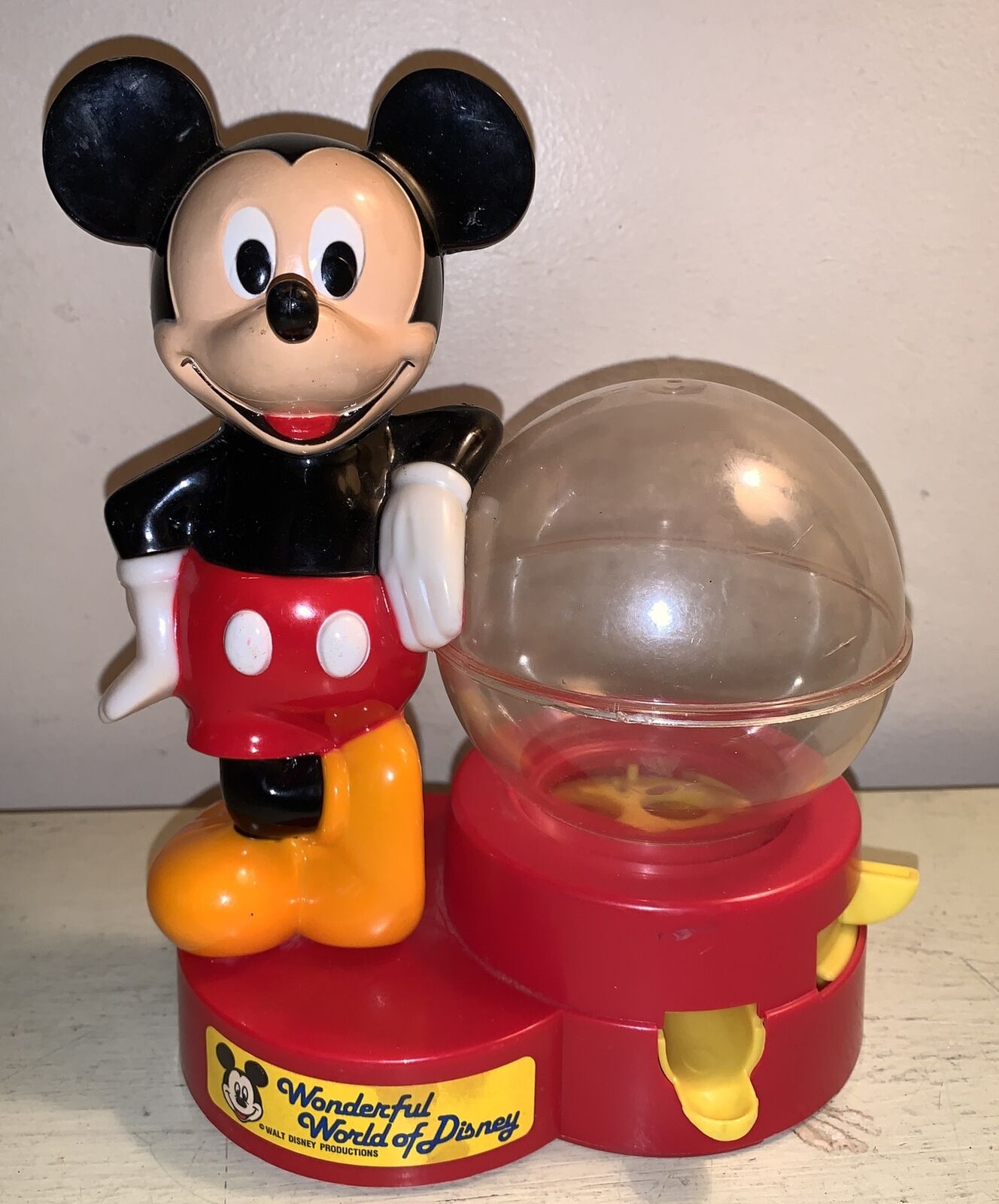 VTG 1986 Disney Mickey Mouse Gumball Machine Superior Toy