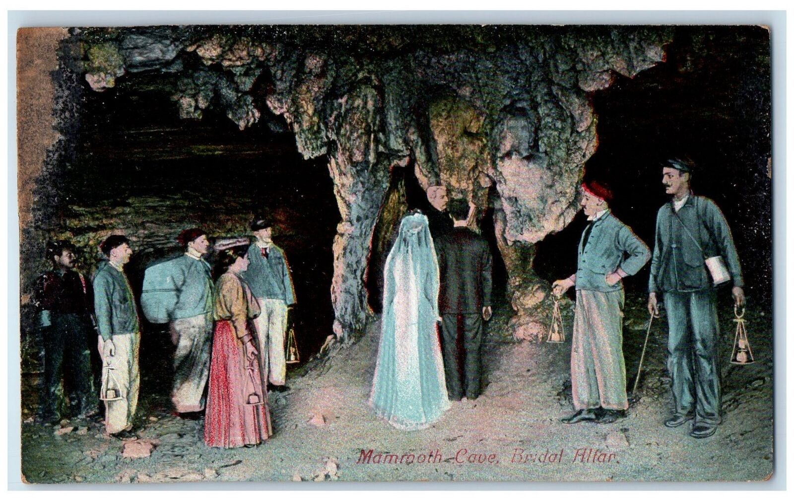 c1910's View Of Mammoth Cave Bridal Alfar Kentucky KY Antique Posted Postcard
