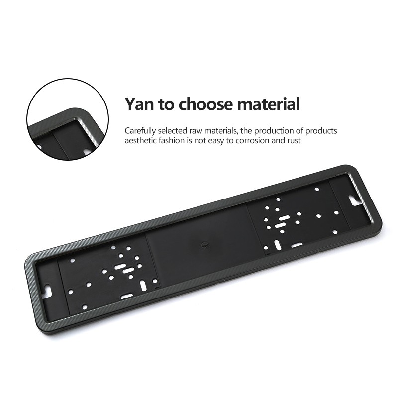 Universal European gauge Stainless Steel Carbon Fiber Car License Plate Frame Universal European gauge Stainless Steel Carbon Fiber Car License Plate Frame