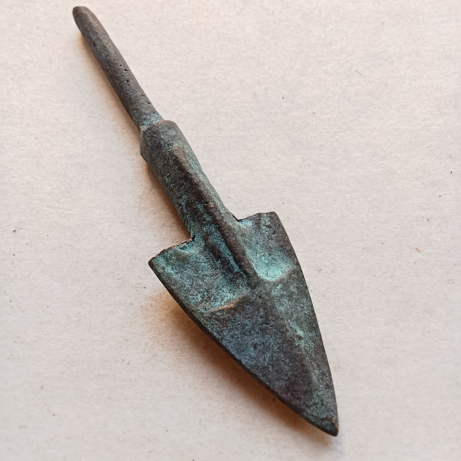 Rare Antique Old bronze Greek Roman ARROWHEAD Home Decor Collection Vintage Art