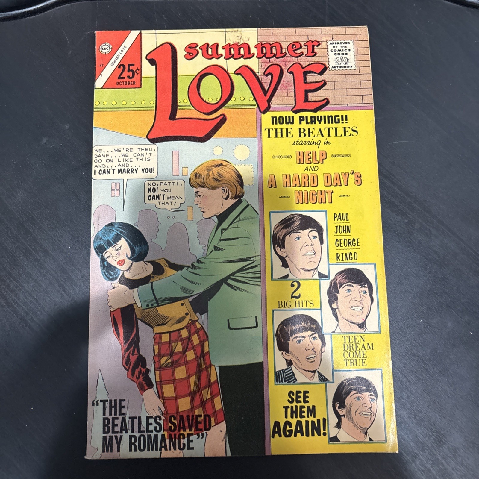 Beatles Cover Charlton Summer Love #47 1966 Beauty 7.0-8.0 VF OW pages