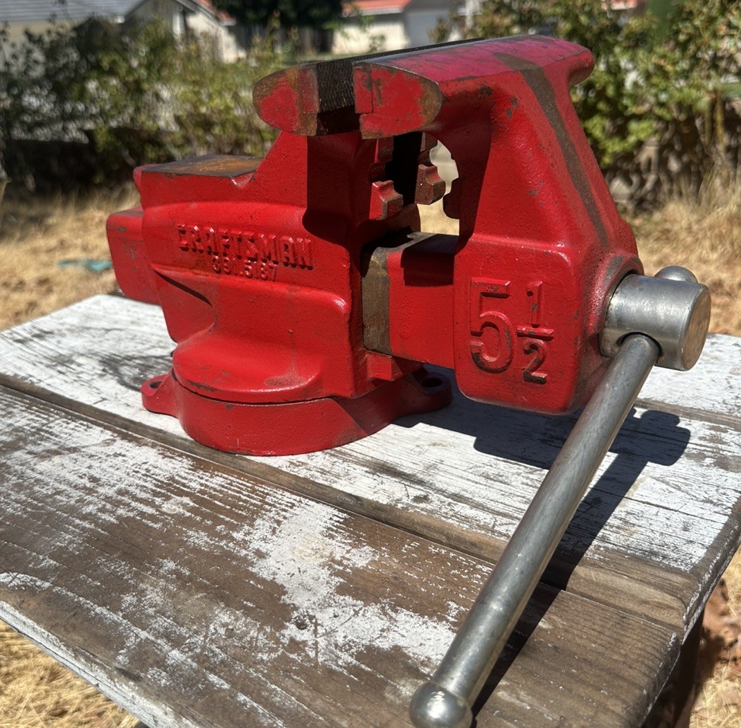 VTG CRAFTSMAN No. 391.5187 Anvil BENCH VISE 5-1/2\