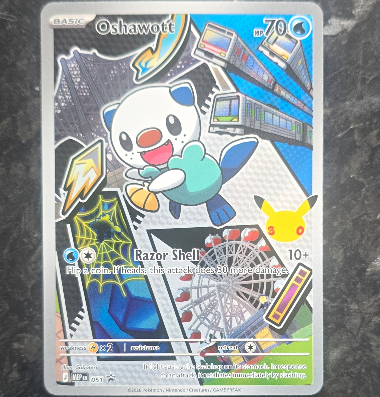 The Pokémon Company TCG Oshawott First Partners 051 Mega Evolution Promo Holo EN