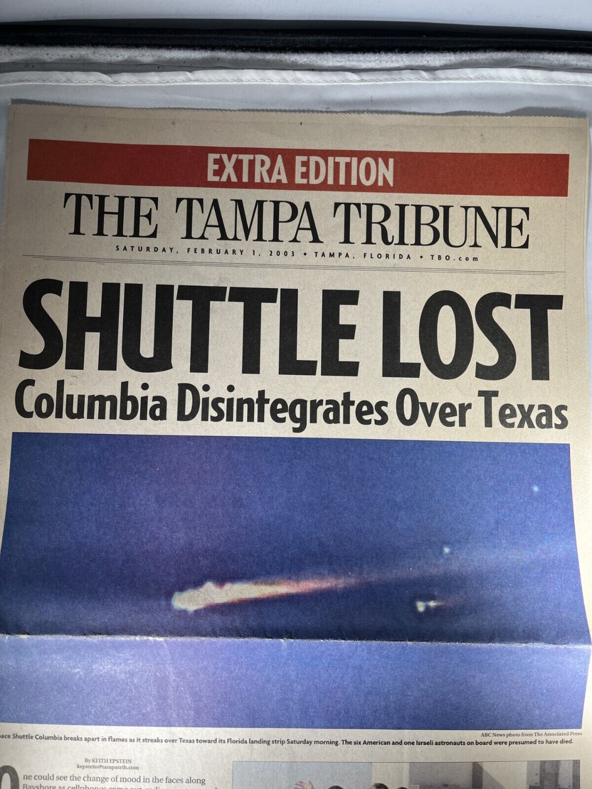 Extra Edition The Tampa Tribune Feb. 1, 2003