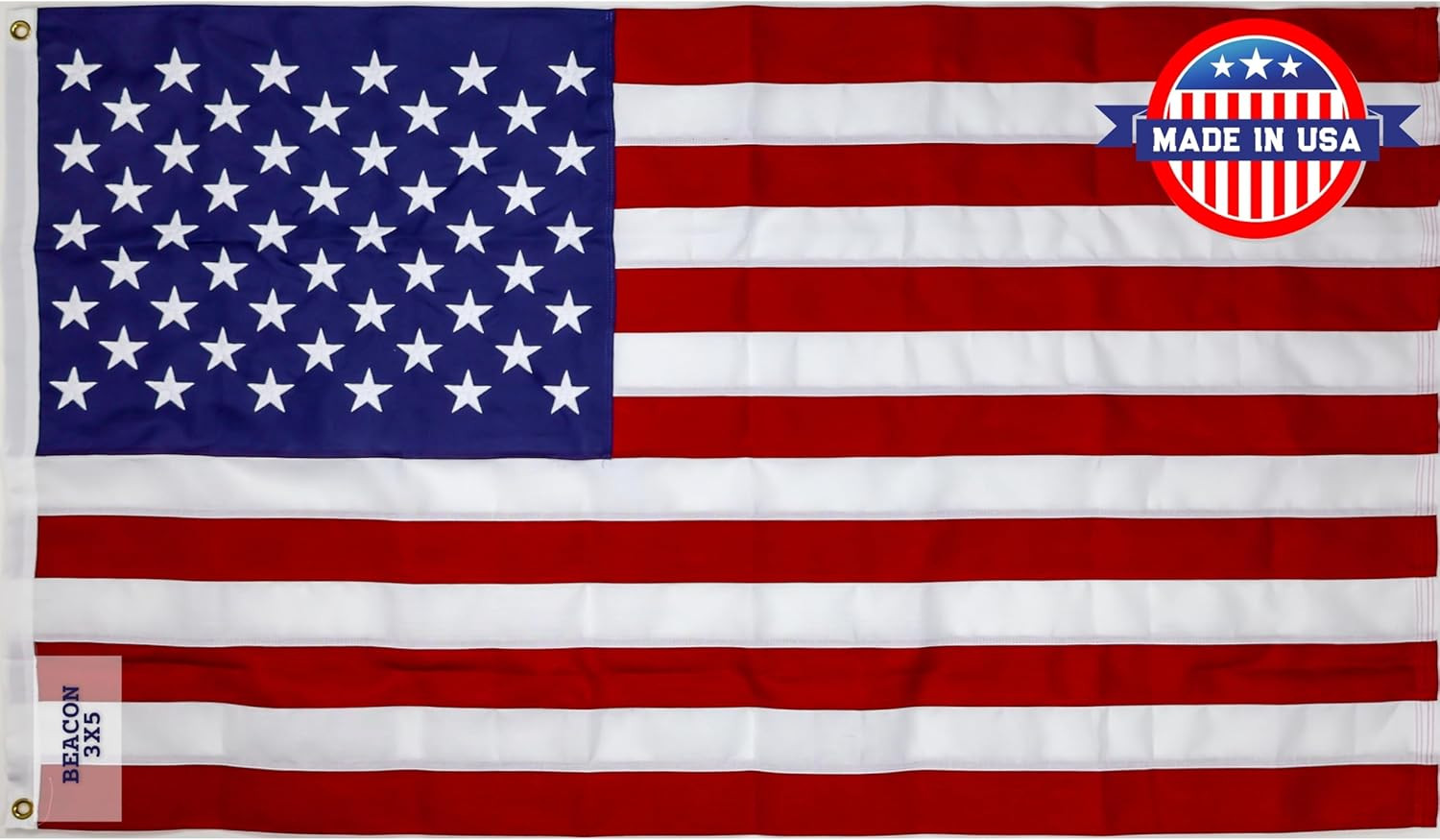 Durable 3x5 American Flag - Made in USA with Brass Grommets for Outdoors