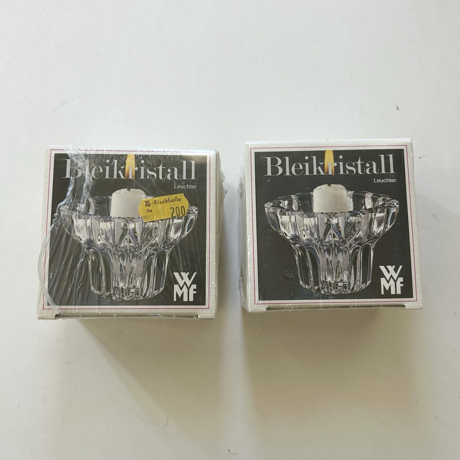 Bleikristall Crystal Candle Stick Holders Pair New Sealed Bleikristall Crystal Candle Stick Holders Pair New Sealed