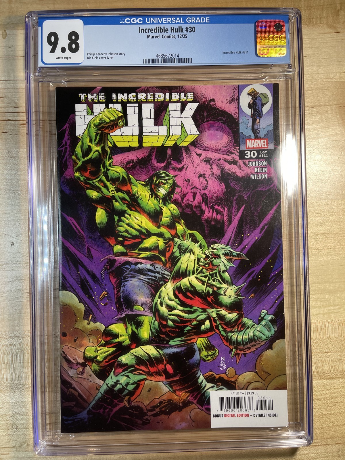INCREDIBLE HULK 30 COVER A NIC KLEIN CGC 9.8 FIRST INFERNAL HULK