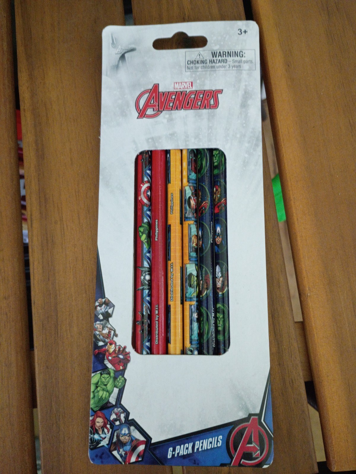 Marvel Avengers  Nos 6 Pk Pencils