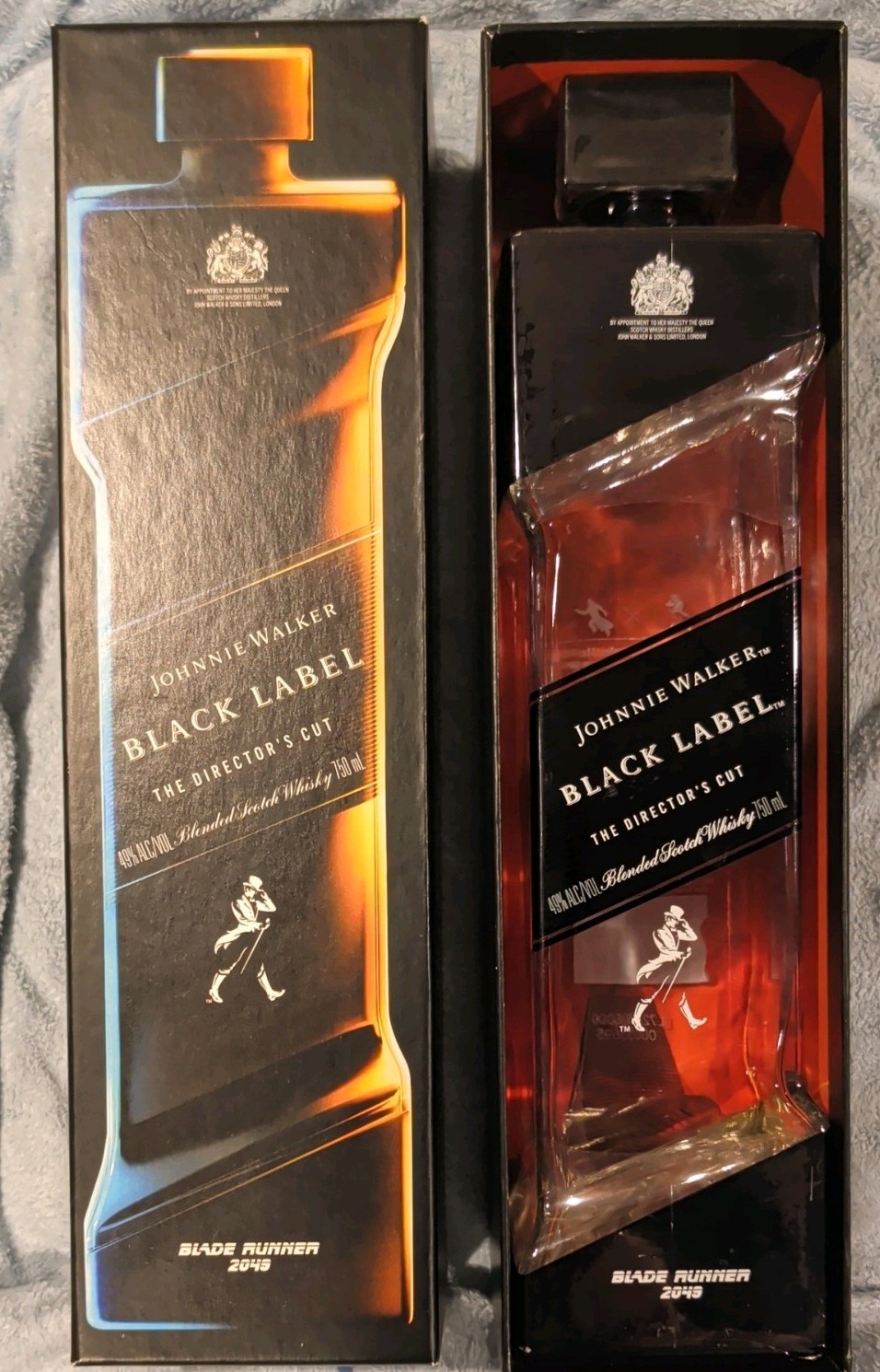 Johnnie Walker Blade Runner 2049 Director’s Cut Empty Bottle Black Label W/Box