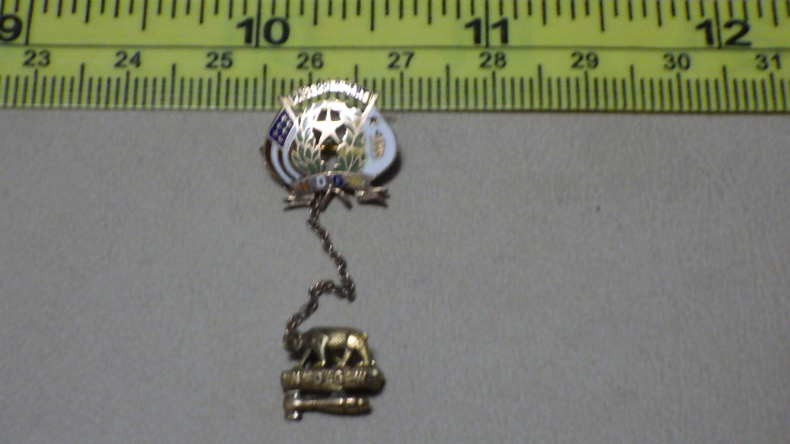 Rare Antique NDGW Native Daughters of the Golden West CA Fraternity Pin 10K Gold
