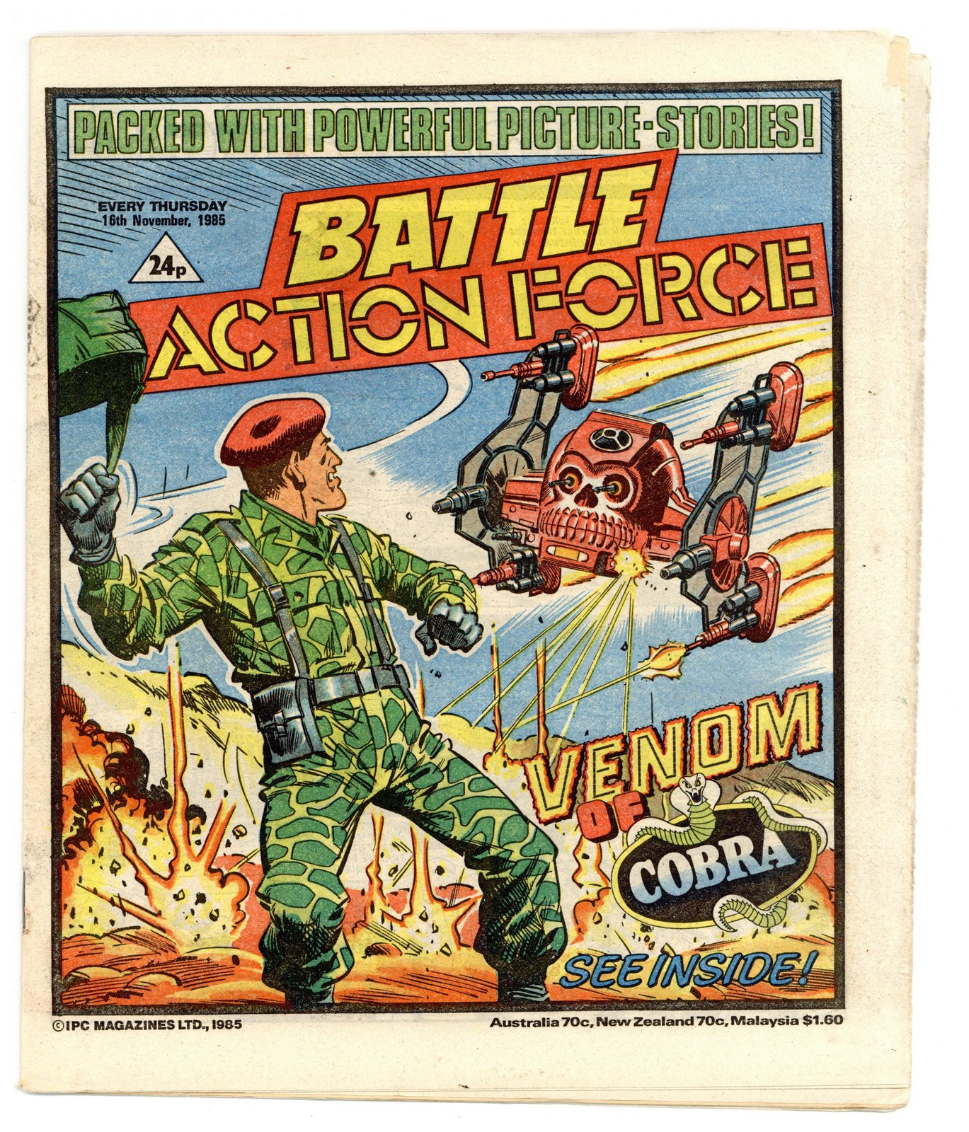 Battle Action Force Nov 16 1985 VG