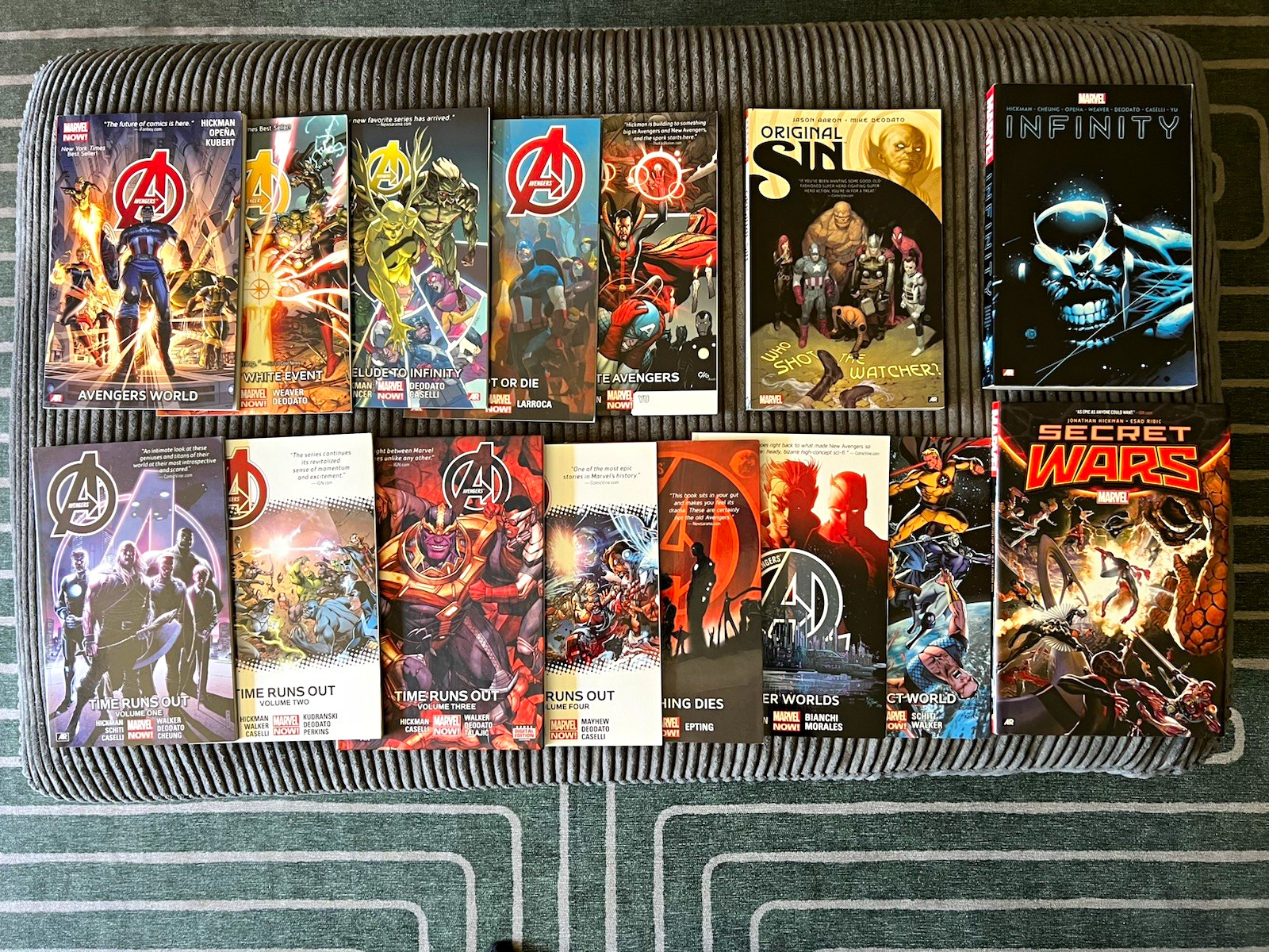 Marvel Avengers TPB Lot Infinity/Secret Wars/Original Sin Hickman/Aaron Set