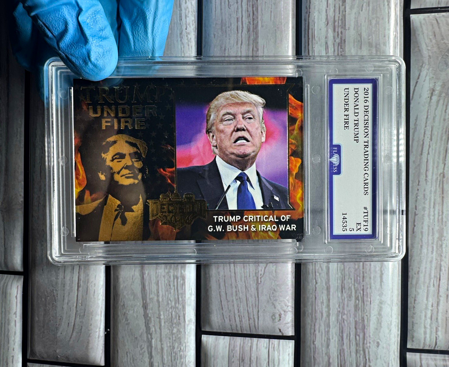 Decision 2016 Donald Trump Under Fire #TUF19 Non-Sport Trading Card Graded
