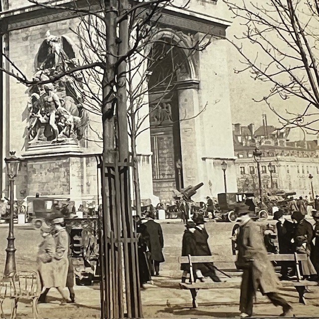 Arc de Triomphe Paris Stereoview Keystone View Co. 1900s France
