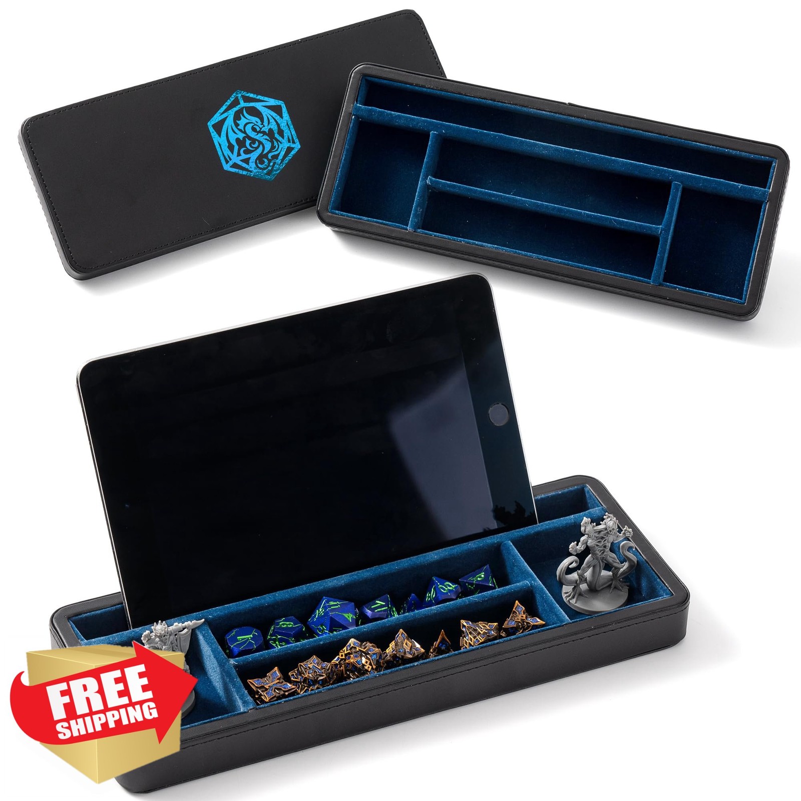 Soar Forge Dice Box Large Blue Dragon Large