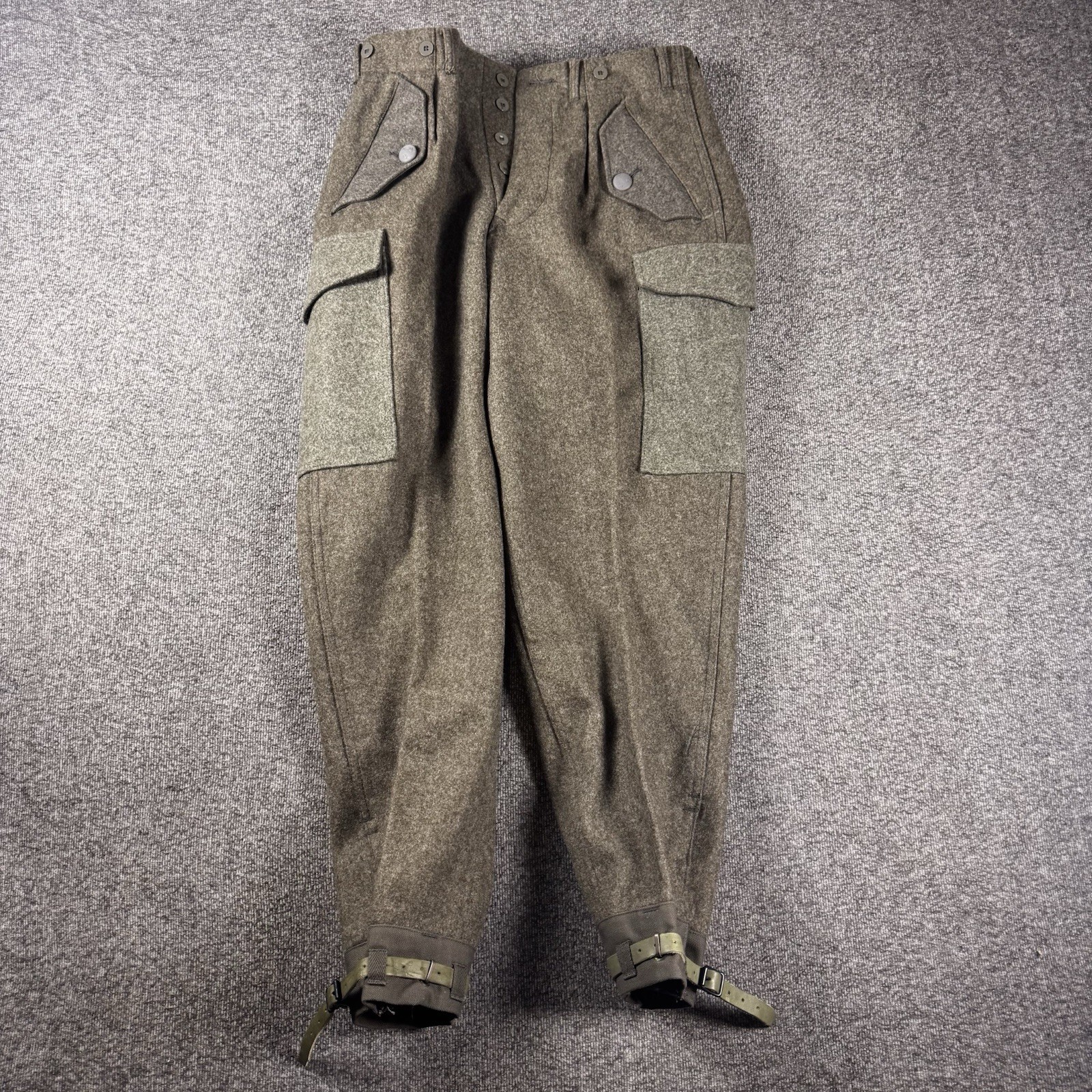 Vintage WWll Swedish Military Wool Breeches M39 Riding Pants C48 Army Jodhpurs Vintage WWll Swedish Military Wool Breeches M39 Riding Pants C48 Army Jodhpurs