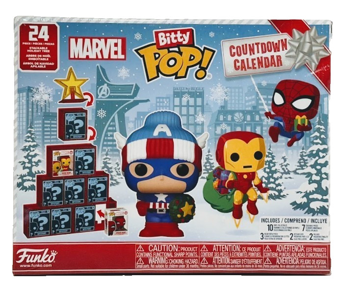 Funko Marvel Bitty Pop 24-Day Holiday Countdown Advent Calendar – New Sealed