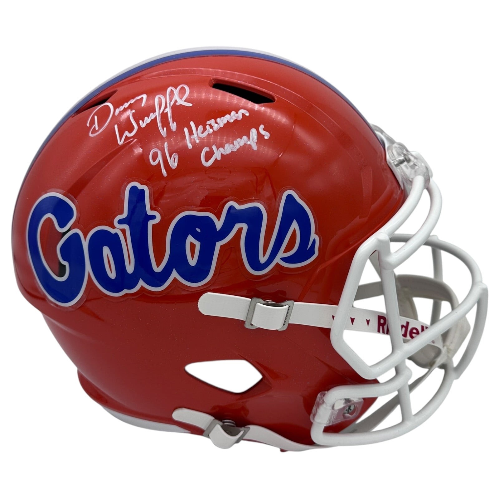 Danny Wuerffel Autographed Florida Gators Deluxe Full-Size Replica Helmet w/ \ Danny Wuerffel Autographed Florida Gators Deluxe Full-Size Replica Helmet w/ \