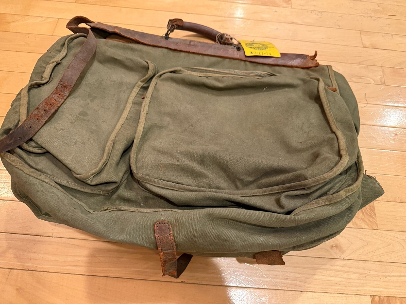 💙RARE WWII U.S. Army Air Forces Flight Bag Garment Bag Suitcase Clothing Canvas