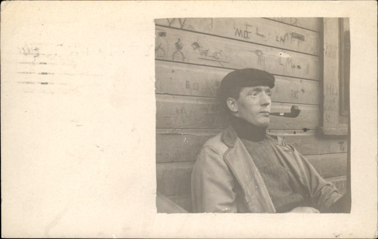 Rockford Illinois IL Sad Man No Fish Amateur Humor c1909 Real Photo Postcard