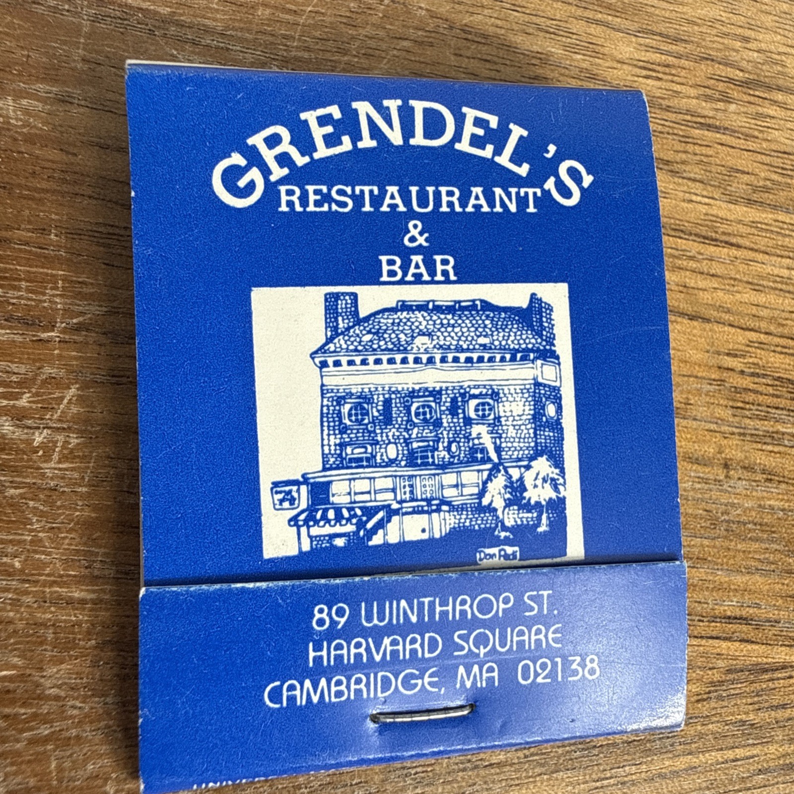 Grendel’s Den Restaurant Matchbook Unused Harvard Square Cambridge VTG Boston