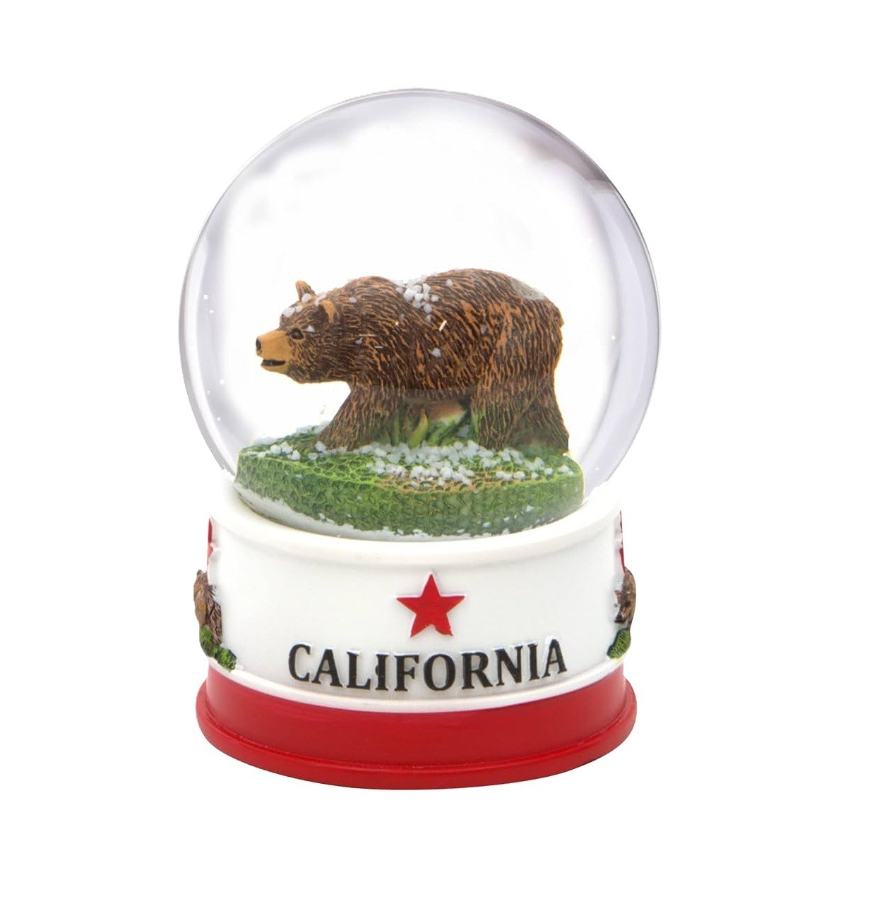California Snow Globe State Flag Bear Best Souvenir