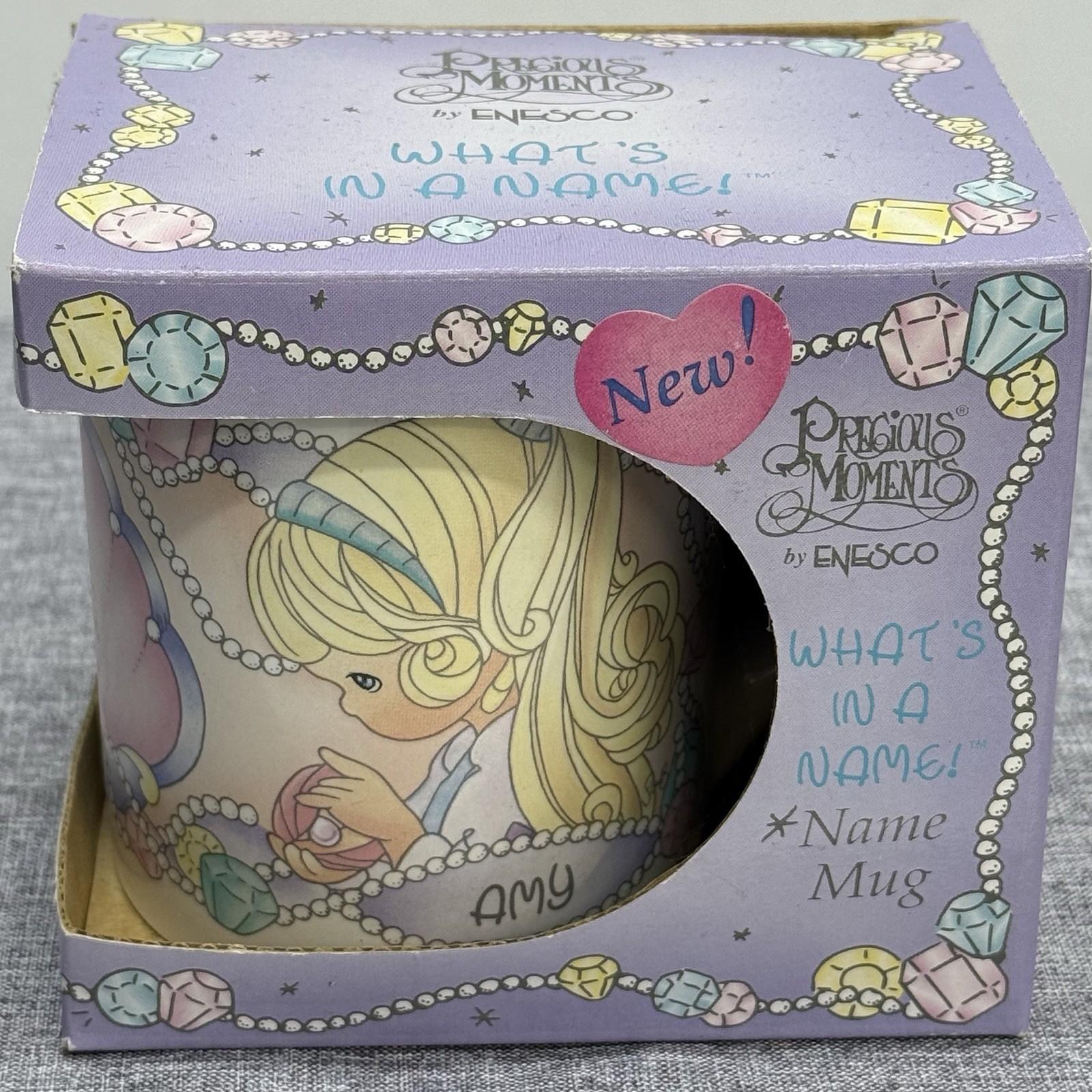 1994 ENESCO Precious Moments WHAT'S IN A NAME Personalized Mug - Amy