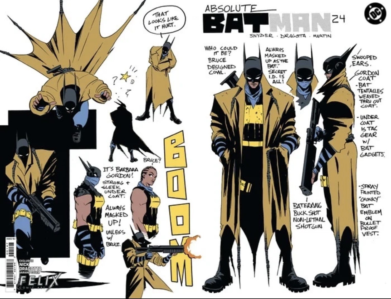 PRESALE FOIL Absolute Batman #24 Nick Dragotta Design Felix Comic Art /1000