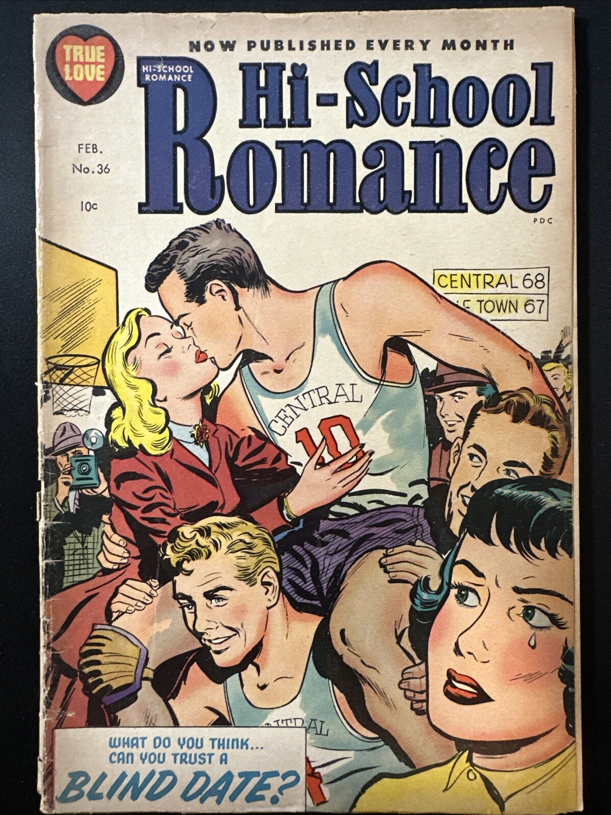 Hi-School Romance #36 1955 Golden Age Pre Code Romance Good