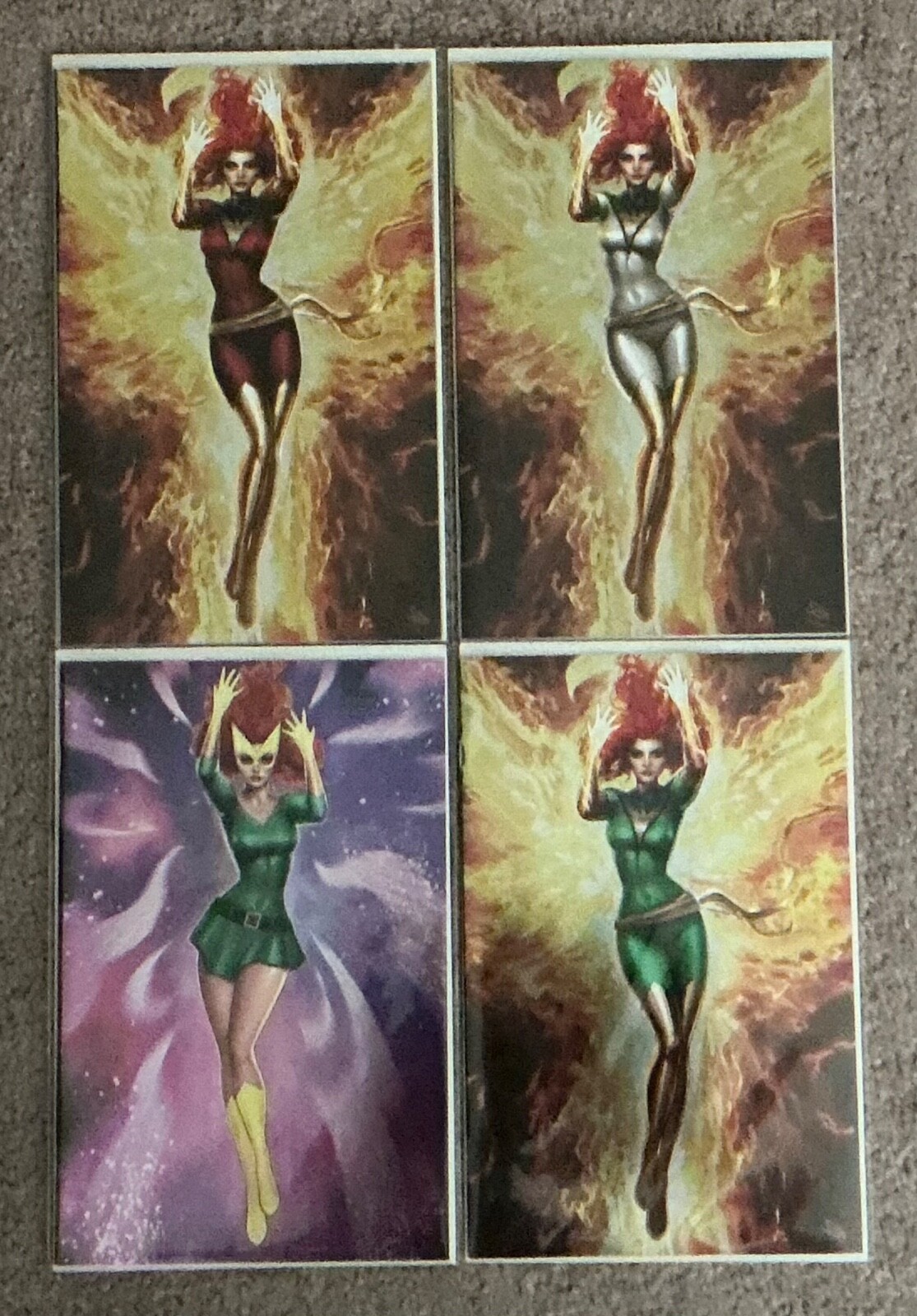 Phoenix #1, 3, 4 Marvel Girl Jean Grey NYCC SDCC Foil Set - NM Phoenix #1, 3, 4 Marvel Girl Jean Grey NYCC SDCC Foil Set - NM