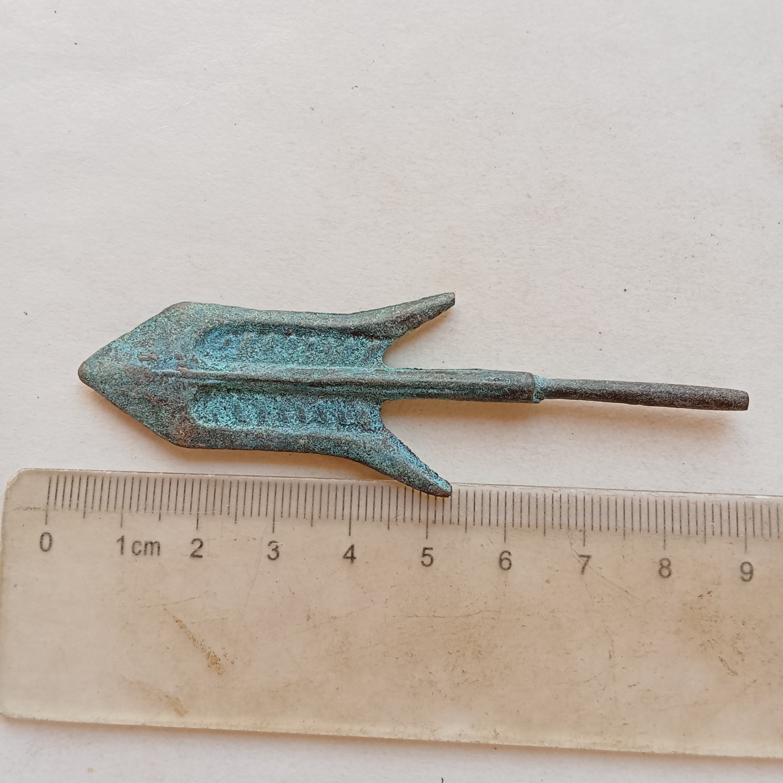 Rare Antique Old bronze Greek Roman ARROWHEAD Home Decor Collection Vintage Art