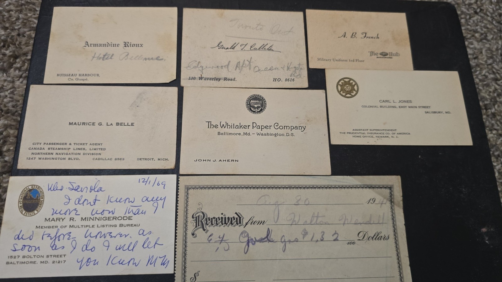 Antique Business Cards And Check Receipt Ephemera Lot Antique Business Cards And Check Receipt Ephemera Lot