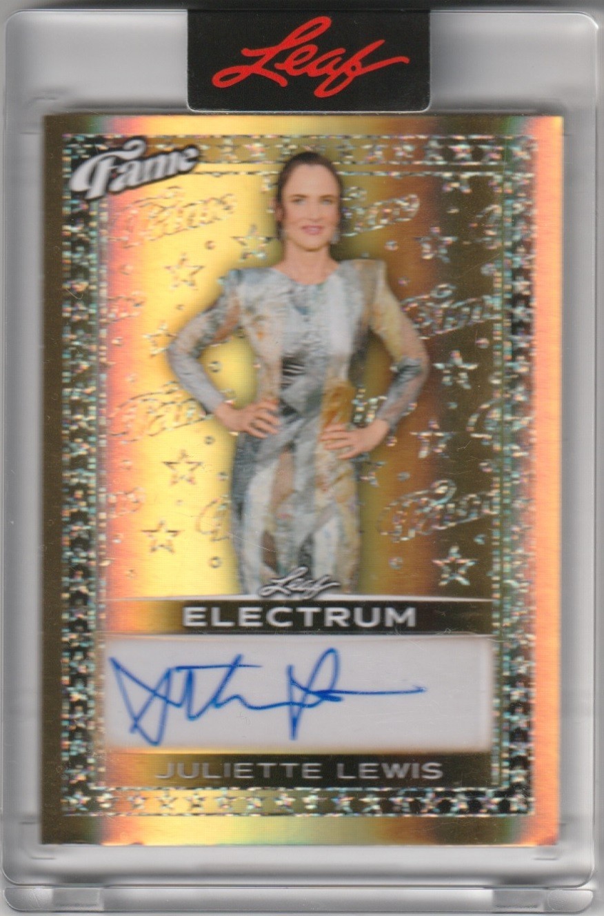 Juliette Lewis 2025 Leaf Electrum Fame Gold Auto Sealed 1/1