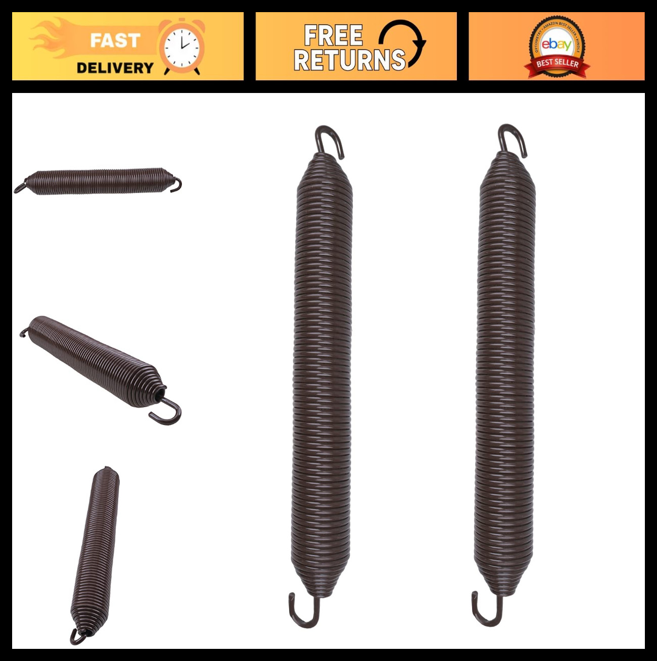 2Pcs Hood Hinge Spring, Compatible for Kenworth W900L 1999-2011, Fits Both LH &