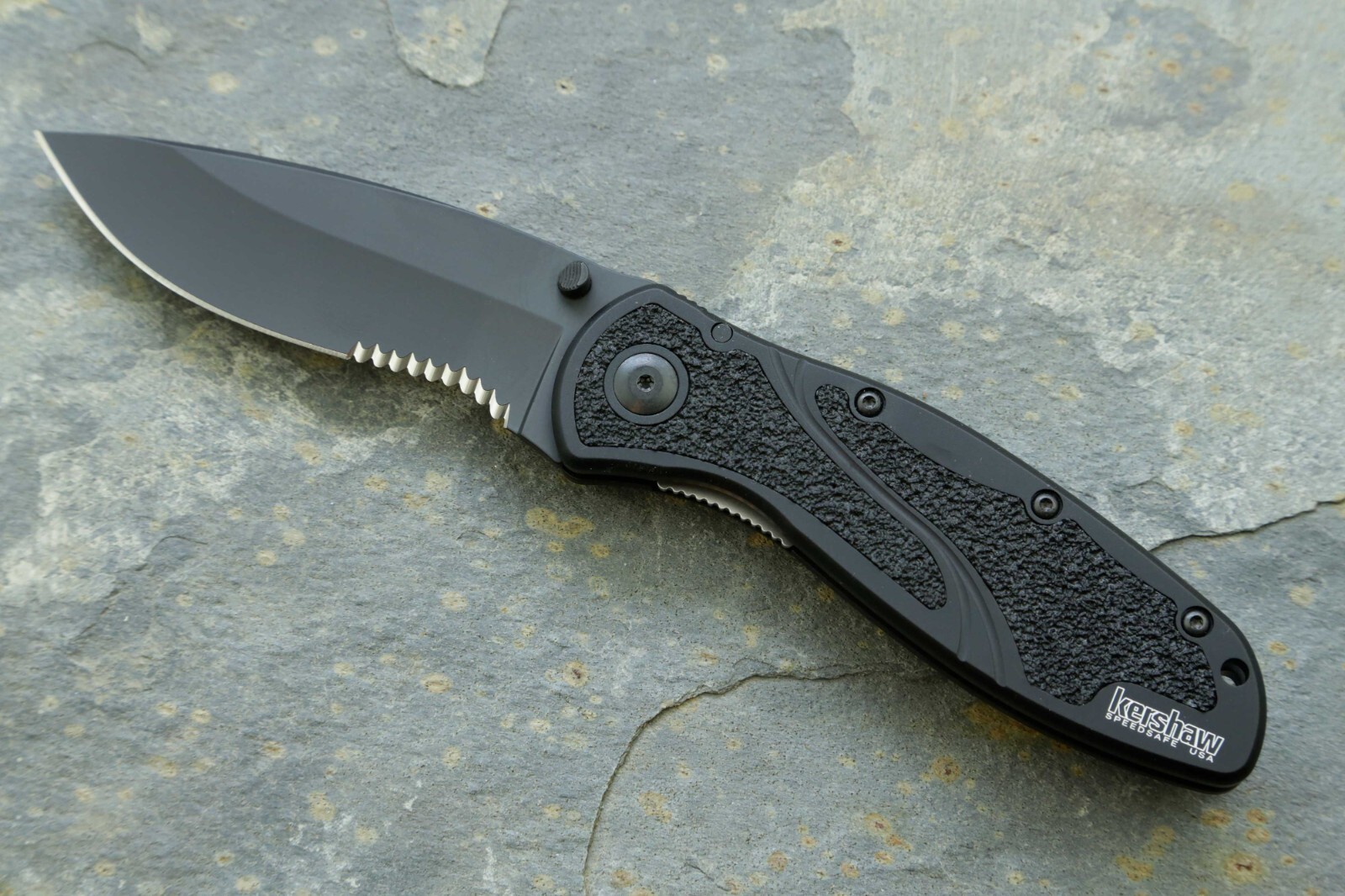 1670BLKST  KERSHAW BLUR pocket knife spring assist Ken Onion design NEW BLEM