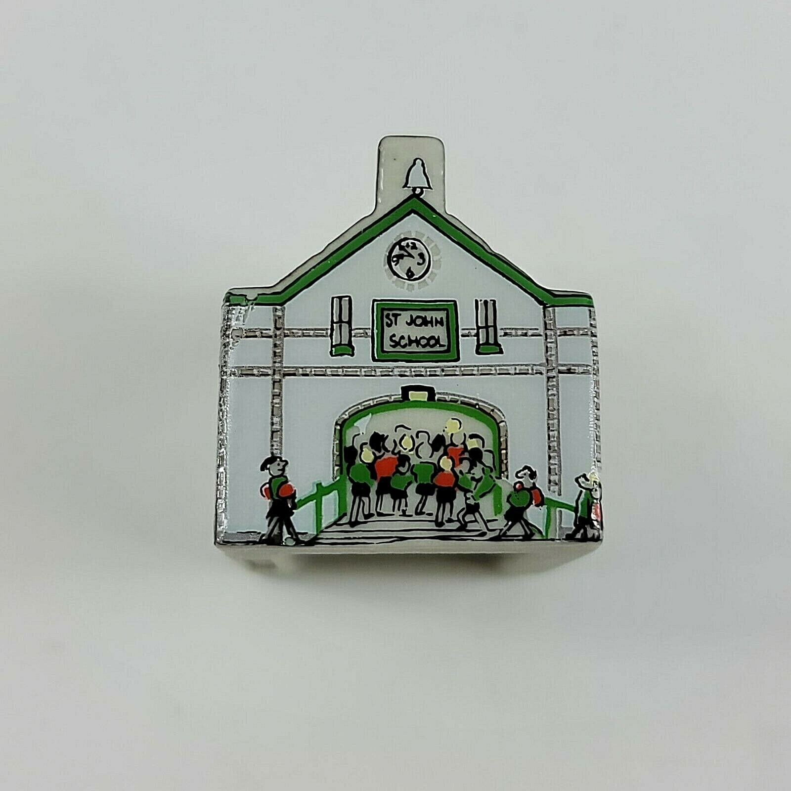 St John School Wade Whimsey in the Vale Miniature Porcelain England 1993 w32 St John School Wade Whimsey in the Vale Miniature Porcelain England 1993 w32